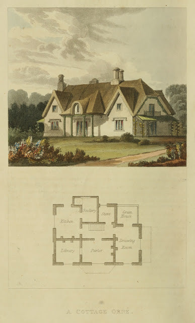 Ackermanns Aufbewahrungsort - 1817 Cottage Ornee Platte 6 - Kopie