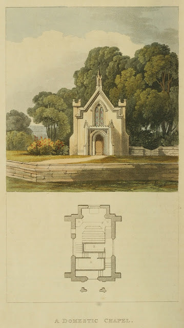 Depósito de Ackermann - 1817 Placa de capilla doméstica 31