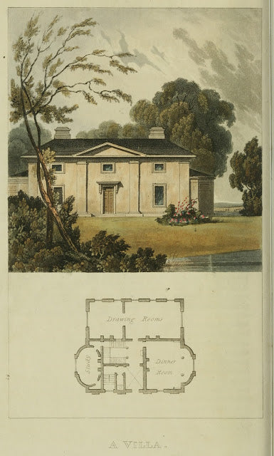 Ackermann's Repository - 1817 Villa plate 13