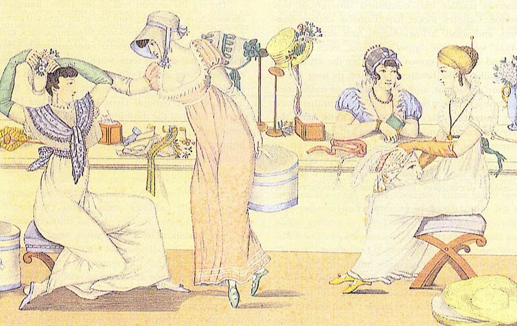 Une image d'Atelier de Modistes le Bon Genre 28, c.1807