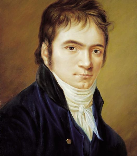 Beethoven in 1803, painted by Christian Horneman.