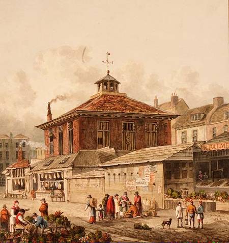 Clare Market slum in 1815, by Thomas Hosmer Shepherd.