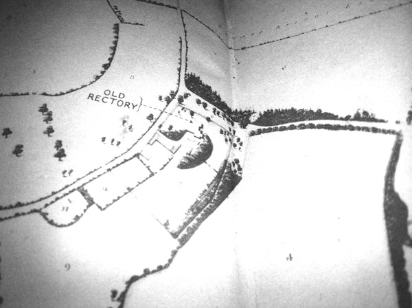 A vintage map showing the area surrounding the farm.