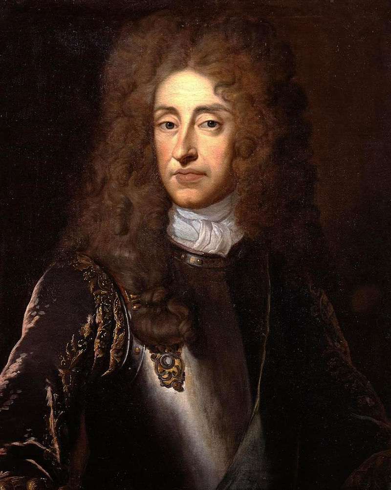 Portrait of King James II by Sir Godfrey Kneller.