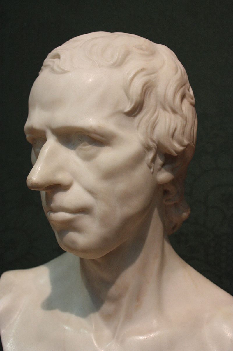 Laurence Sterne por Joseph Nollekens, 1766, National Portrait Gallery, Londres