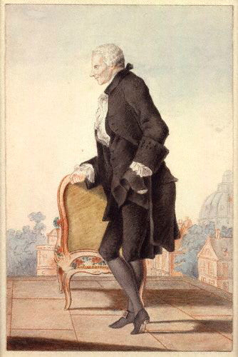 por Louis Carrogis ('Louis de Carmontelle'), dibujo, circa 1762