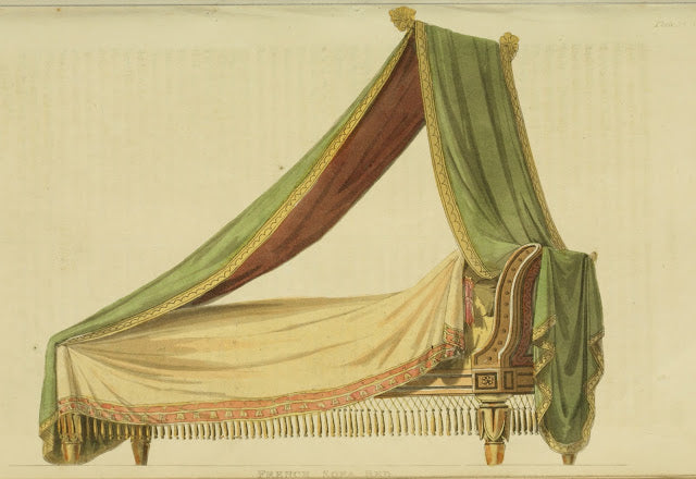 A lovely chaise from Ackermann's Repository, 1816.