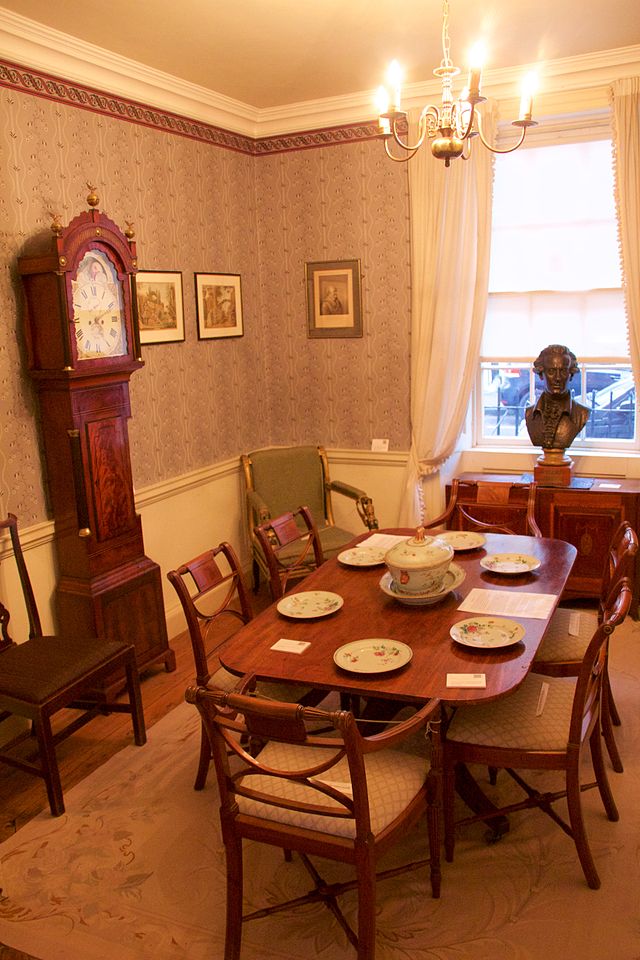 An interior of the home at 19 New King Street, Bath, which is now the Herschel Museum of Astronomy.