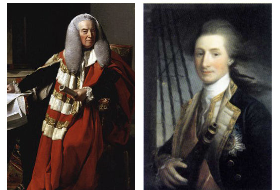 Dido's Uncle, William Murray, 1st Earl of Mansfield and her father, Admiral Sir John Lindsay.