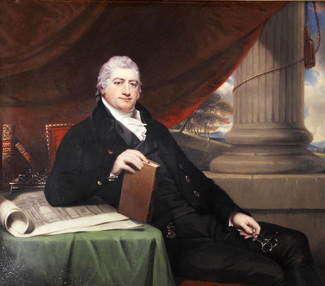 Henry Cecil 1. Marquess of Exeter 1803, ein Jahr vor seinem Tod, gemalt von Henry Bone.