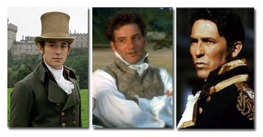 A few of Mr. Darcy's companion heroes: