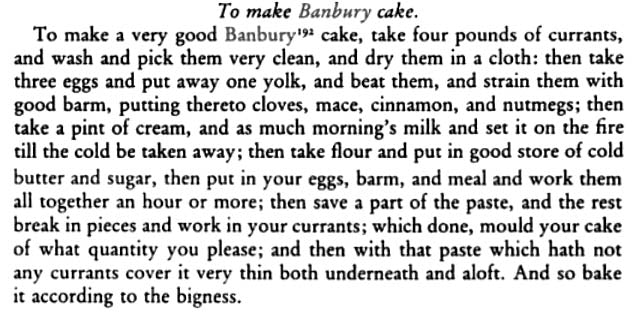 17th century Banbury cakes
