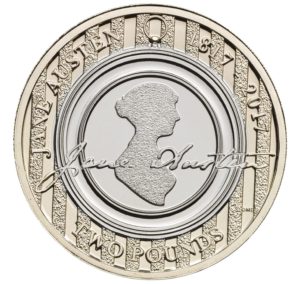 La noticia de Jane Austen es que Jane estará en la nueva moneda de £ 2