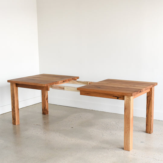 Breadboard Farmhouse Extendable Dining Table – What WE Make