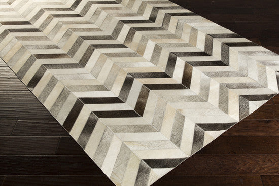 Trail Chevron Pattern Cowhide Rug Accessories Bed Down