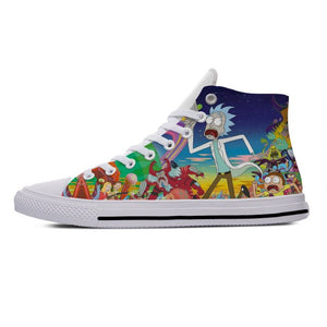 rick and morty high tops