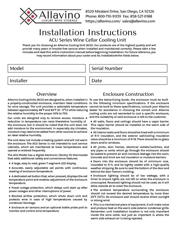 ACU Manual