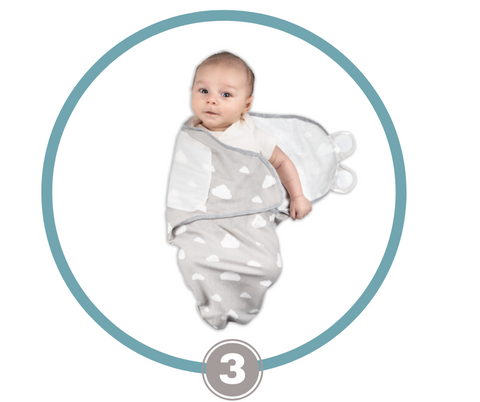 Swaddle Instructions - Step 3