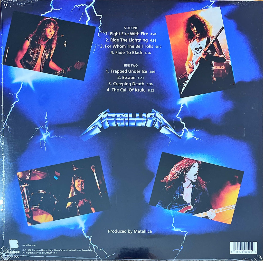 metallica ride the lightning vinyl