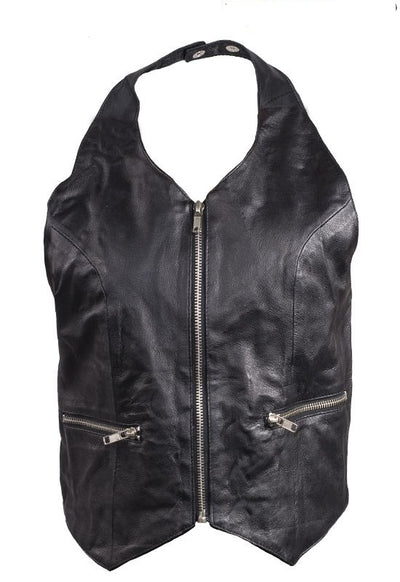Hot Leathers VSL3003 Ladies Lace-Up Top Leather Vest