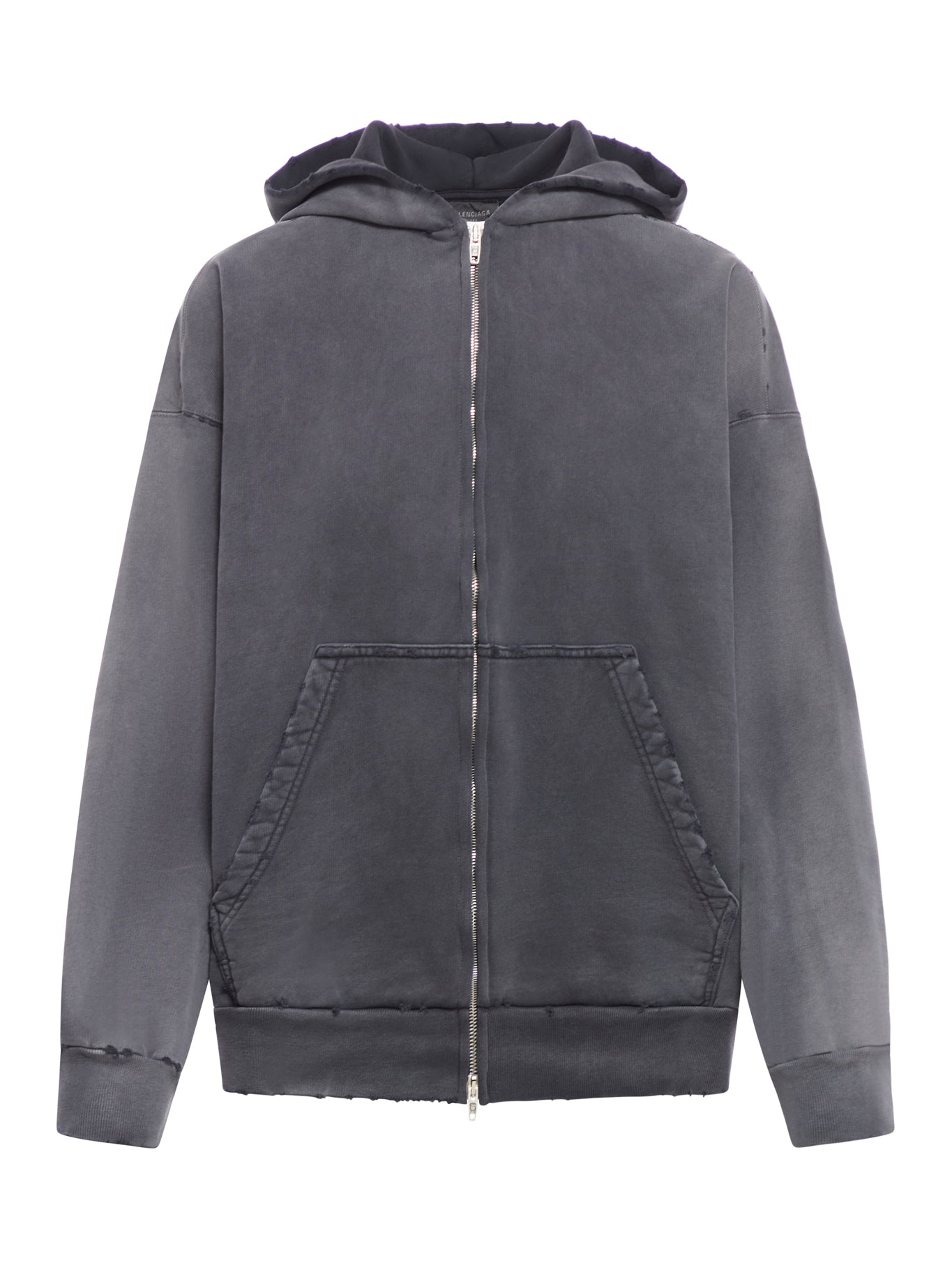 Balenciaga Zip-up Hoodie Not Been Done Archetype Moll In Gray