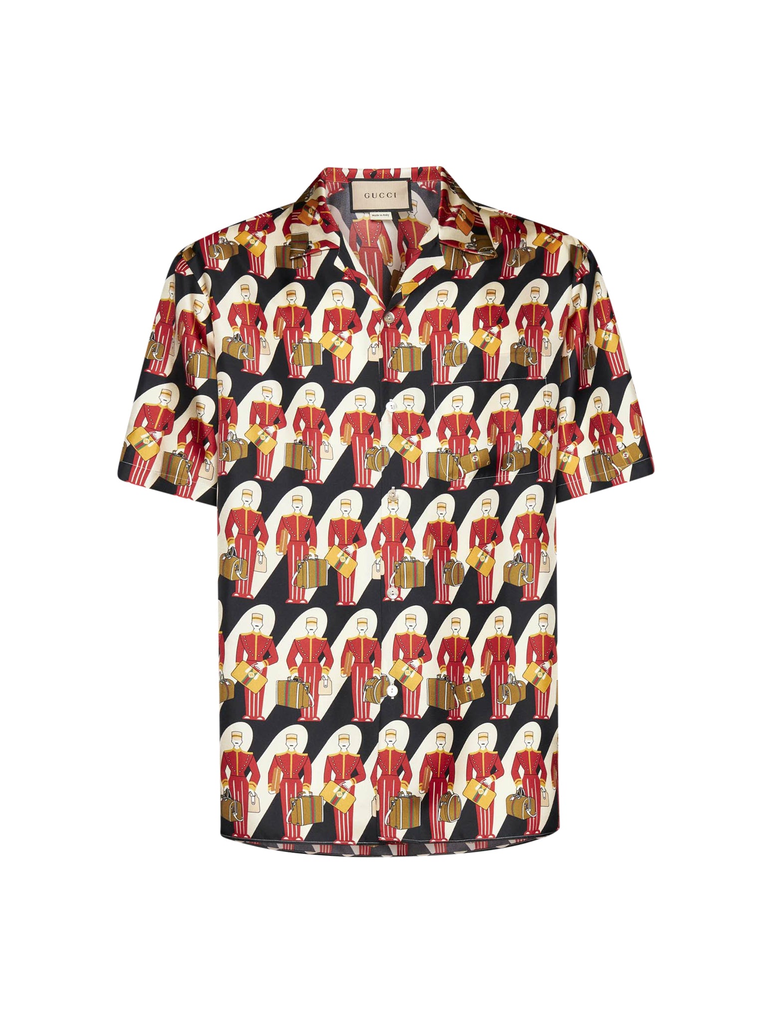Gucci Savoy-print Silk Bowling Shirt