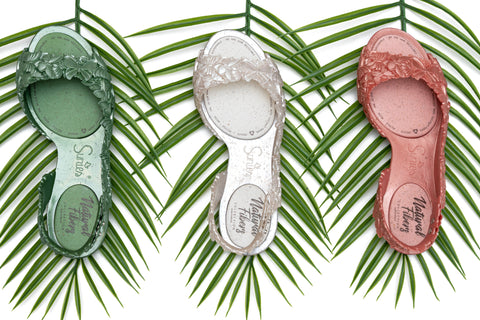 Sunies Glossy Sandals for Women