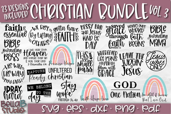 Download Christian Quotes Svg Bundle Bella B Studio