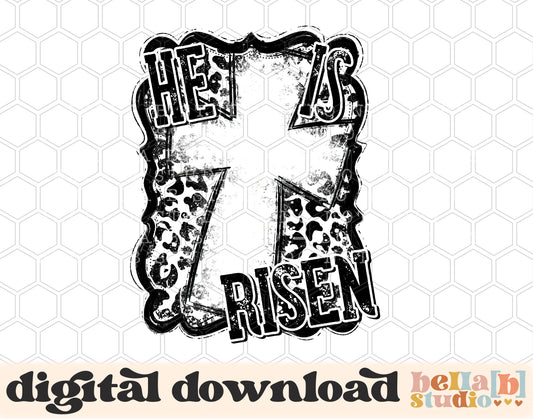 Cheetah Print Cross Design | Postcard