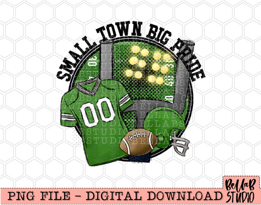 Helmet Football Green Dots Gold Digital Download Sublimation 