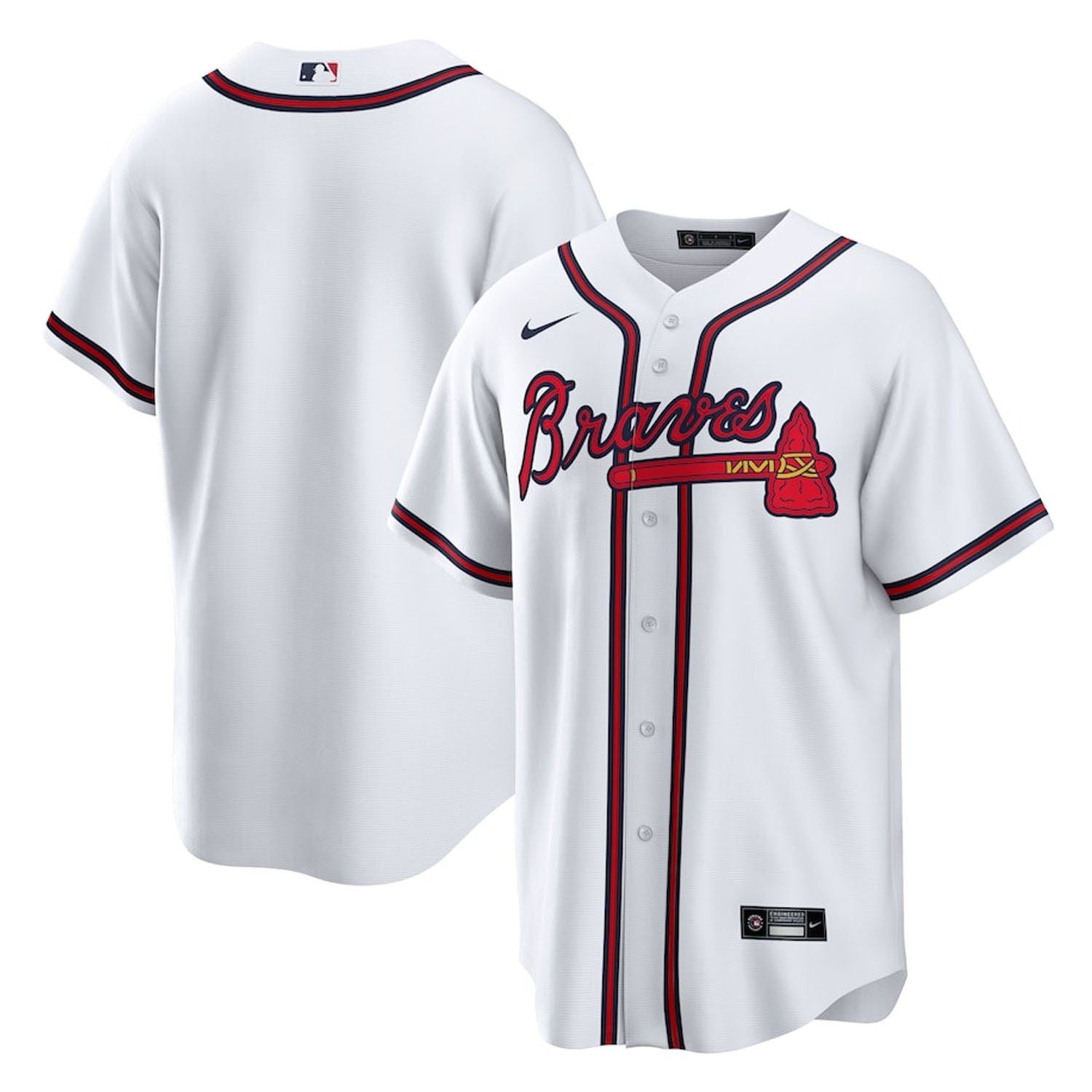 90's Neon MLB Atlanta Braves Majestic Jersey - BIDSTITCH