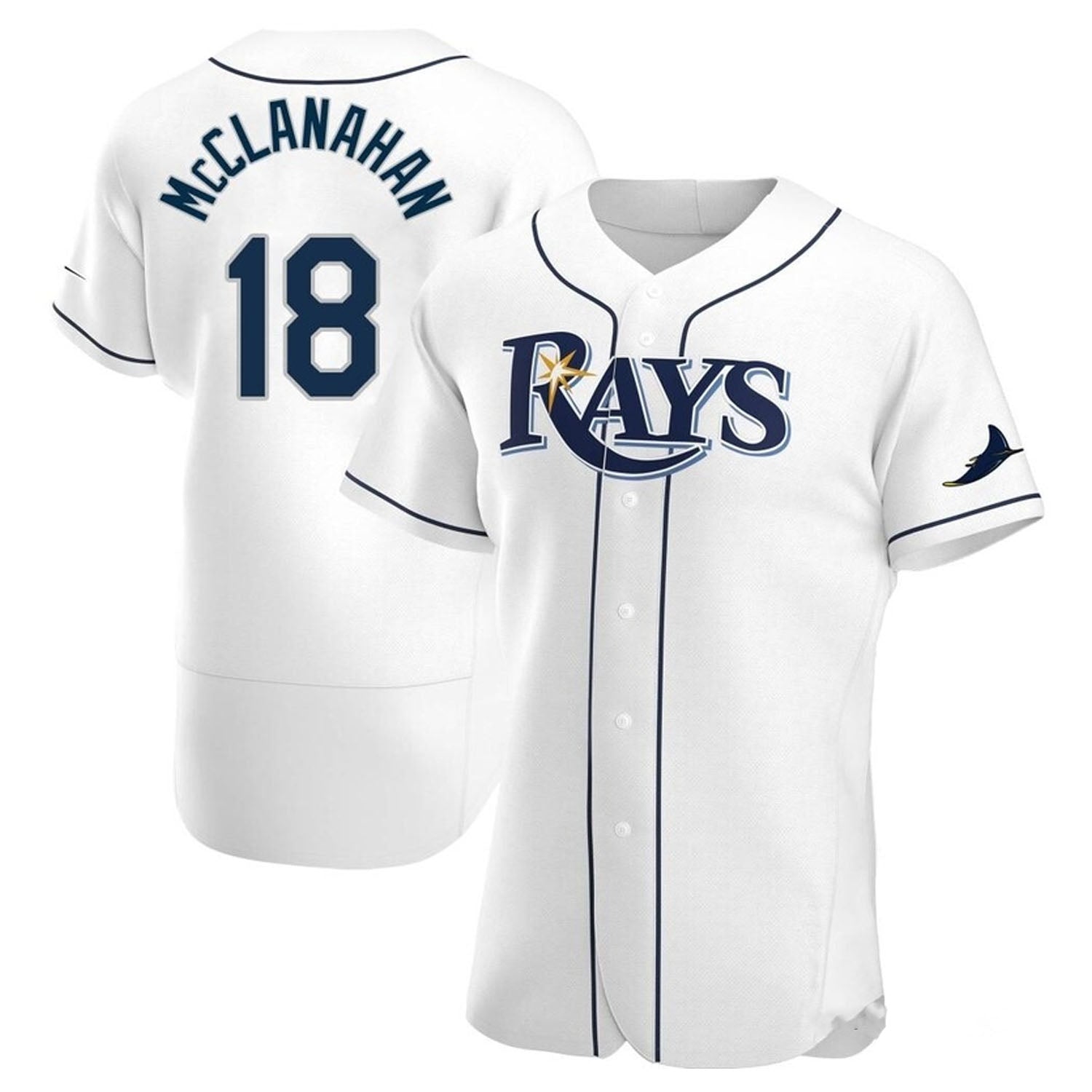 MLB Shane McClanahan Tampa Bay Rays 18 Jersey – JerseyHouse