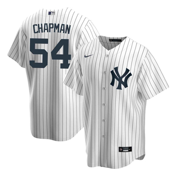 New York Yankees No54 Aroldis Chapman Navy Blue Alternate Women's Stitched MLB Jersey