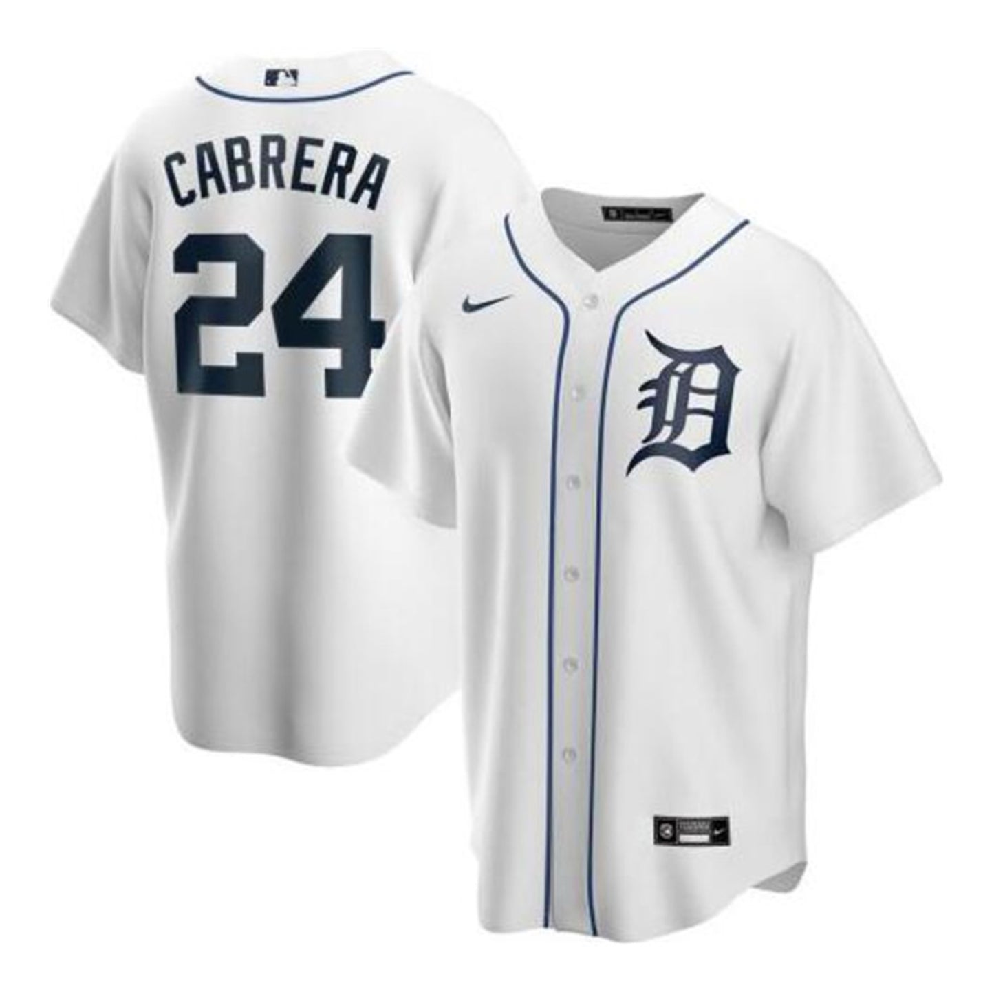 Miguel Cabrera Detroit Tigers Majestic Child Home Replica Jersey - White 5\/6