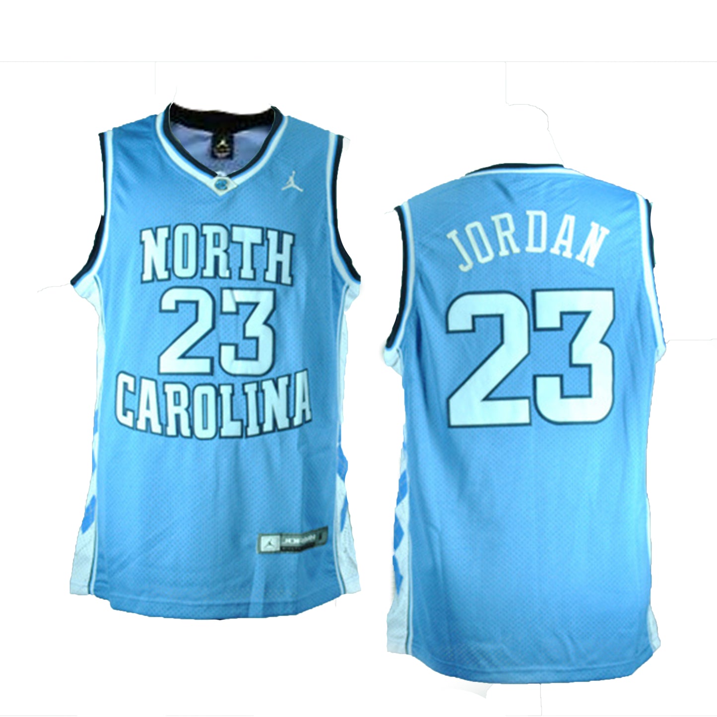 Youth Jordan Brand #1 Light Blue North Carolina Tar Heels New Silhouette  Basketball Jersey