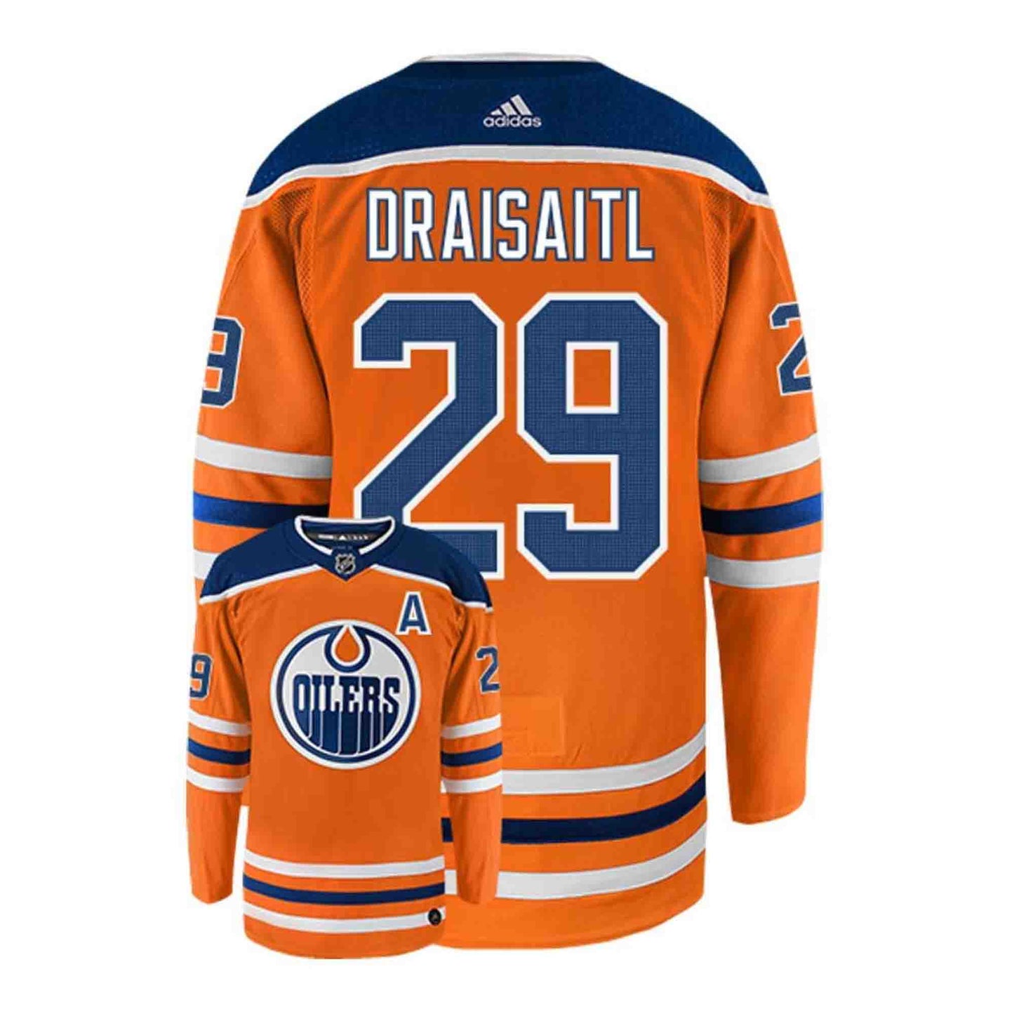 Fanatics Authentic Leon Draisaitl Edmonton Oilers Autographed Navy Alternate Adidas Authentic Jersey
