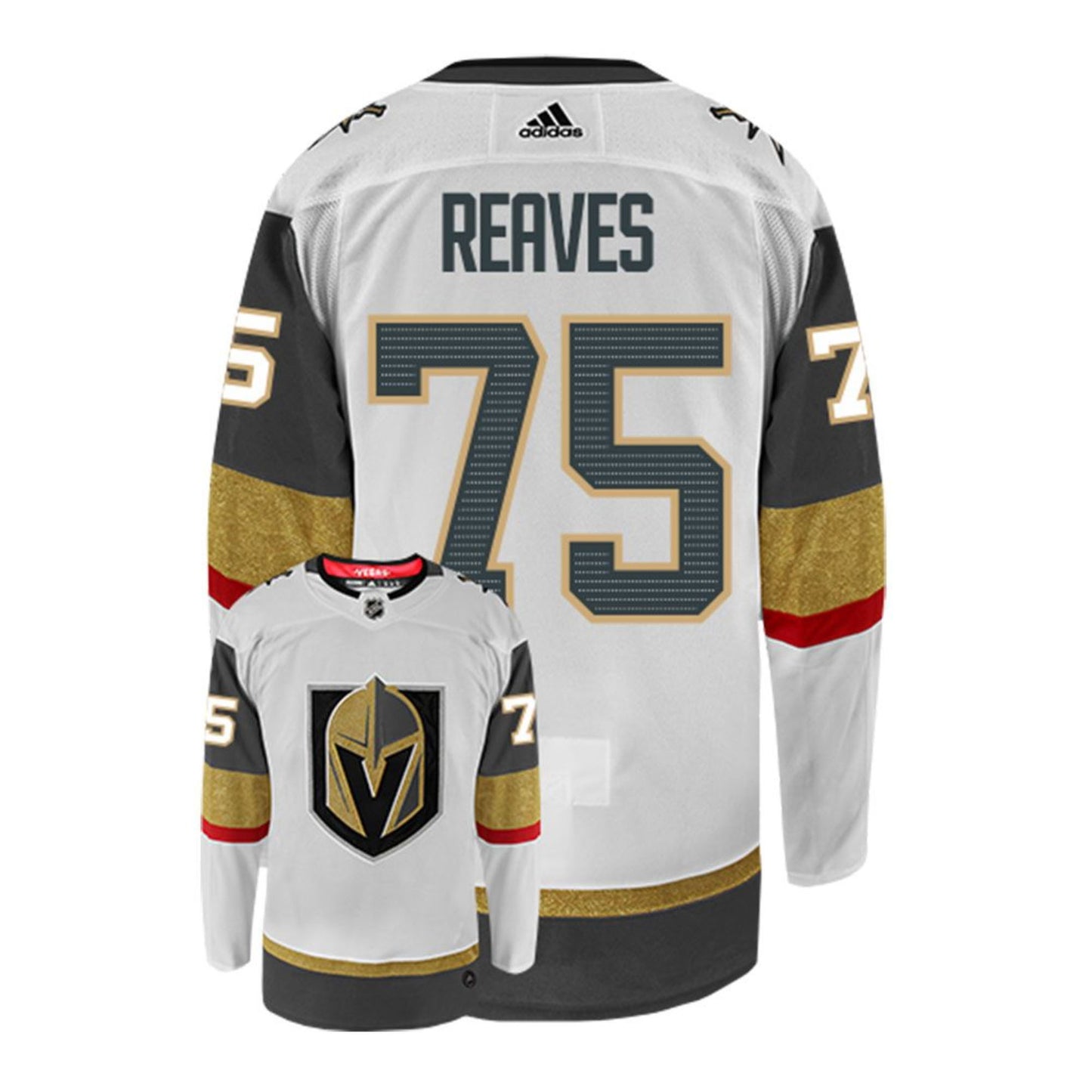 Vegas Golden Knights #75 Ryan Reaves Game-Worn Home Jersey