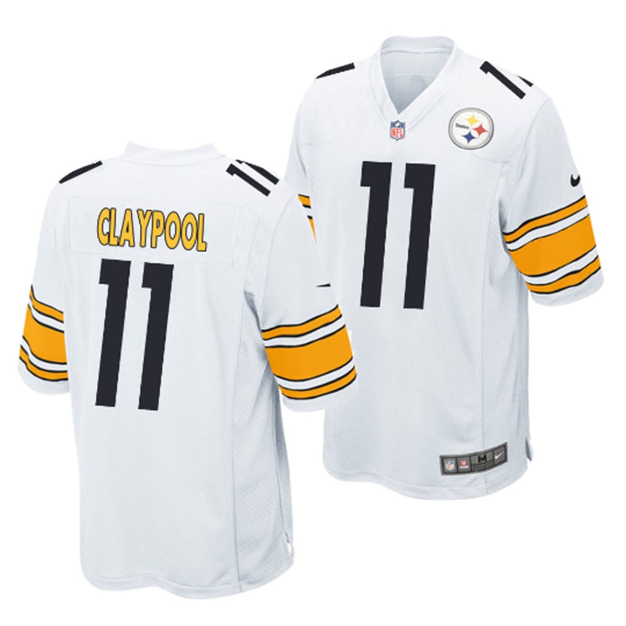 Youth Nike Chase Claypool White Pittsburgh Steelers Game Jersey