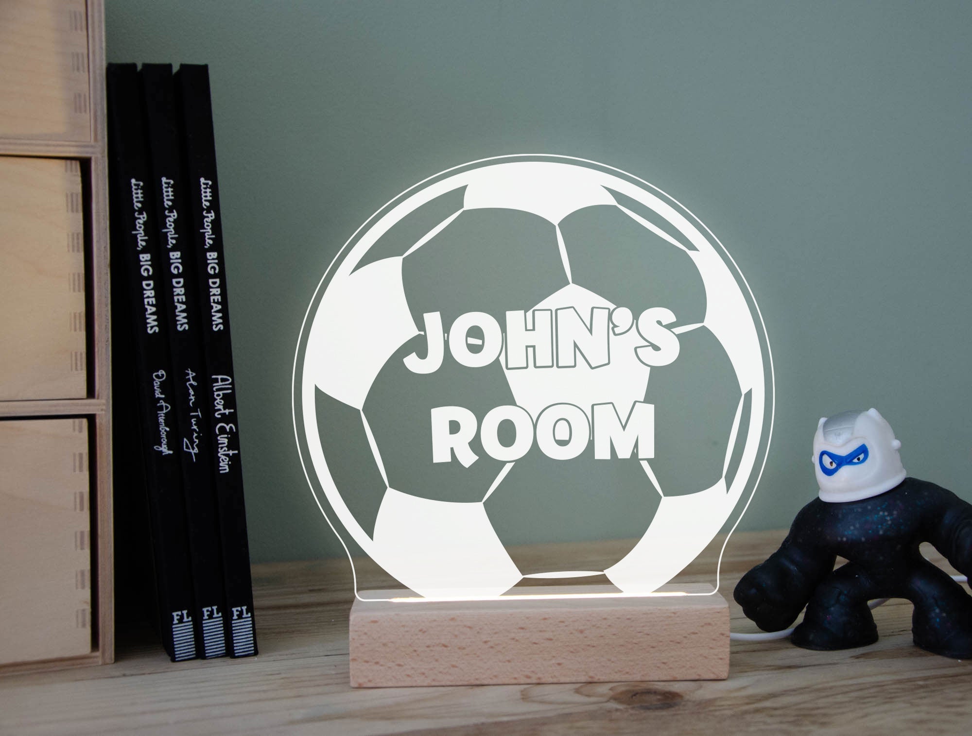 personalised football night light