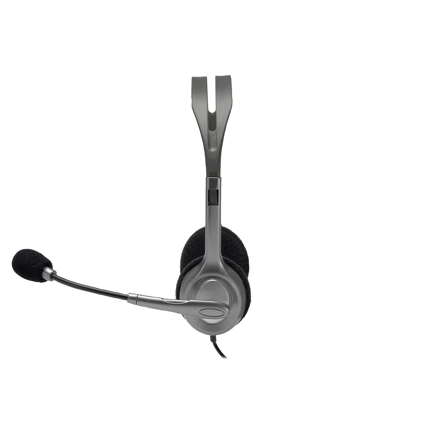 Logitech H111 Wired On Ear Headphones With Mic Black – ASNKART