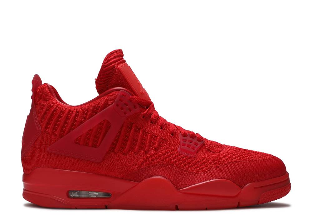 all red jordan 4 flyknit