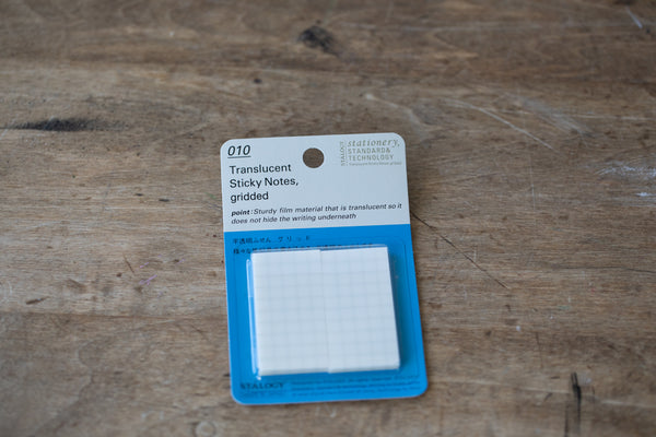 Stalogy Translucent Sticky Notes - Grid - 50 mm