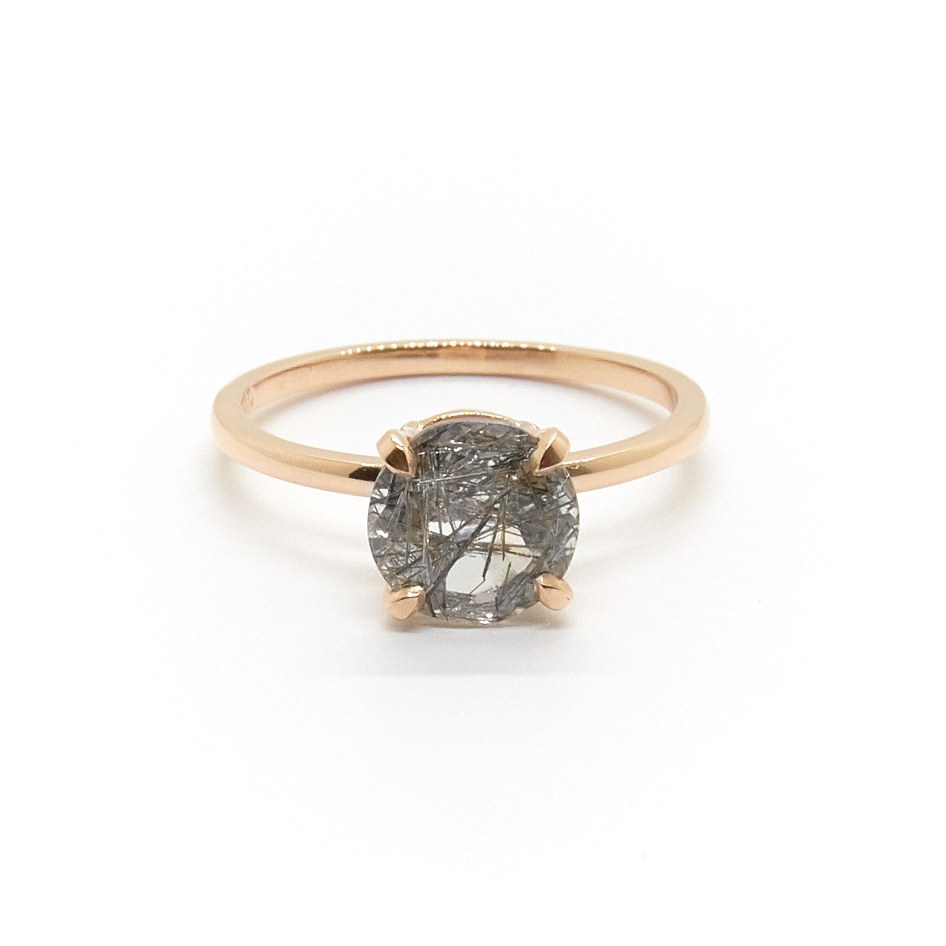 Precious Tourmalinated Quartz ring – Natalie Marie Jewellery