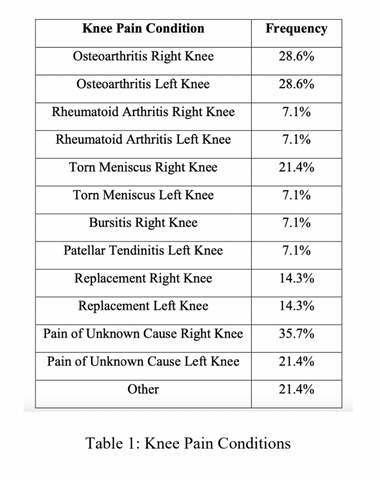 Knee Pain Conditions