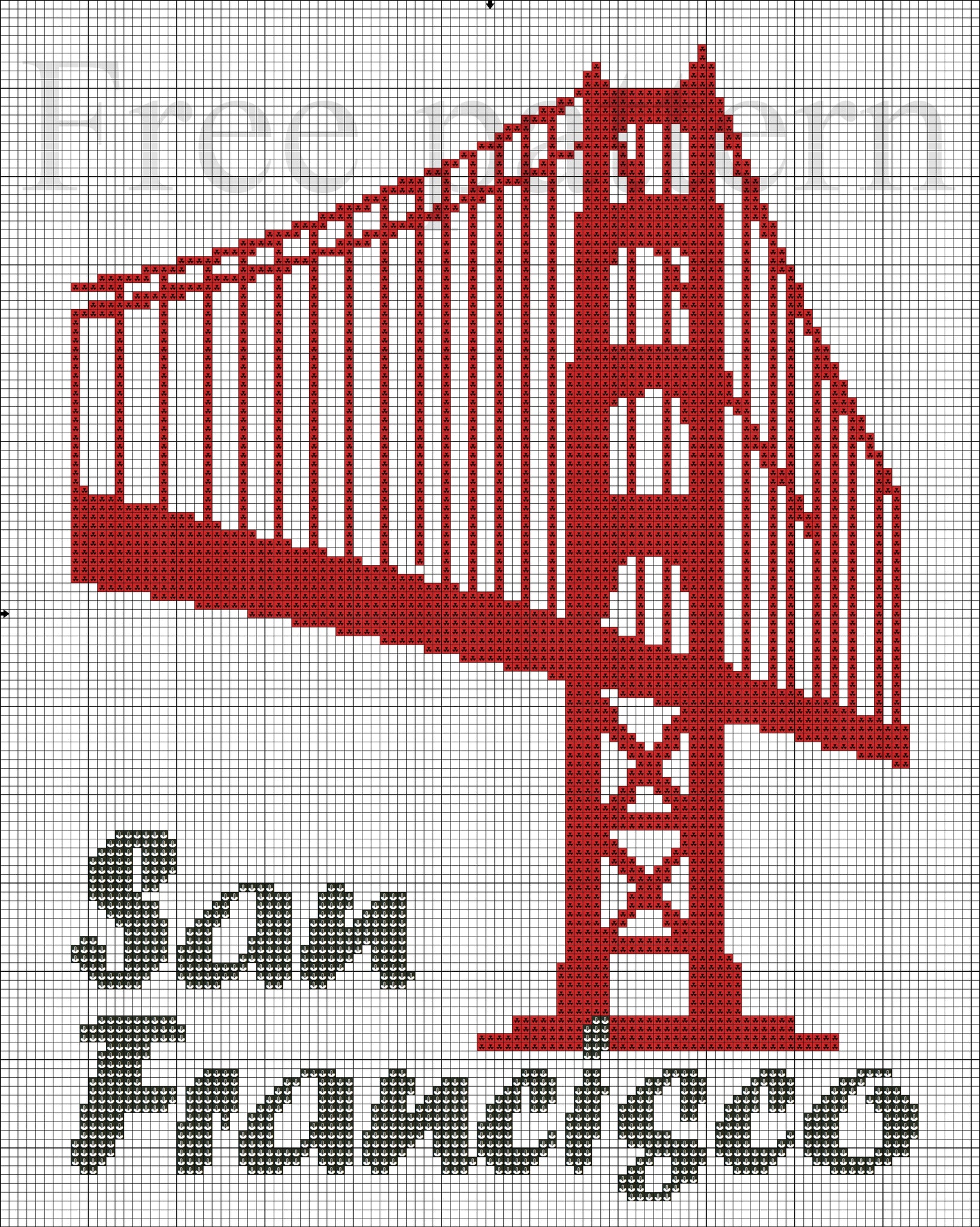 San Francisco cross stitch pattern - Tango Stitch