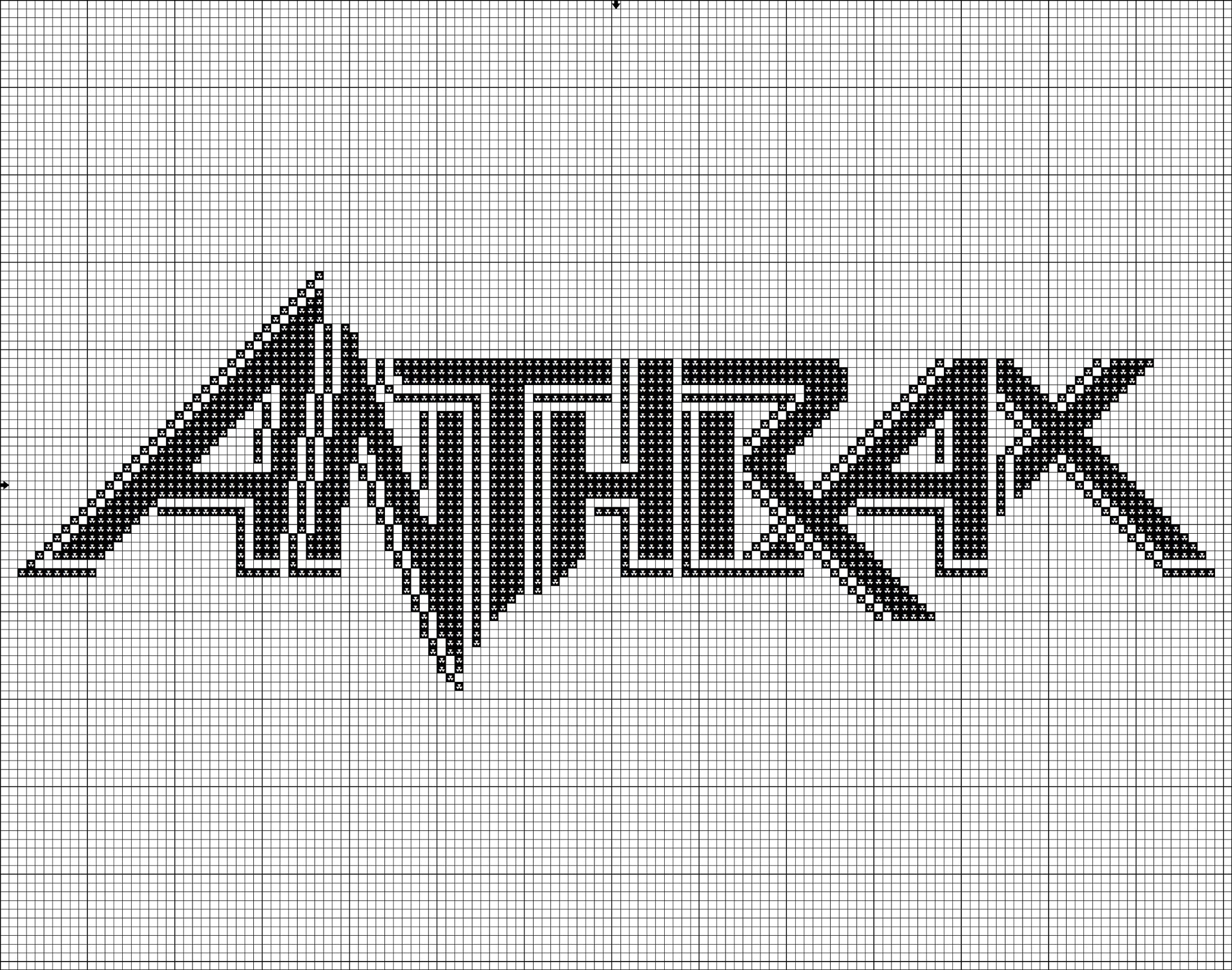 Anthrax free cross stitch pattern