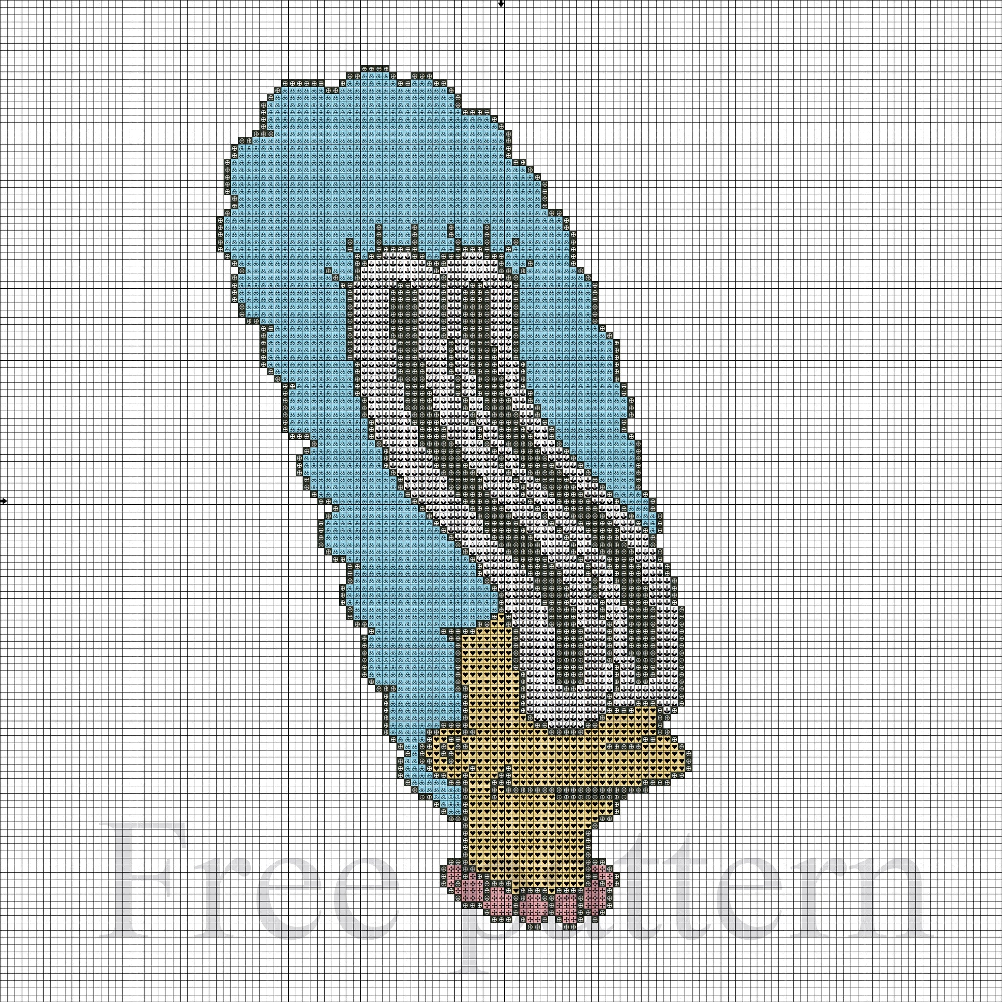 Marge free cross stitch embroidery
