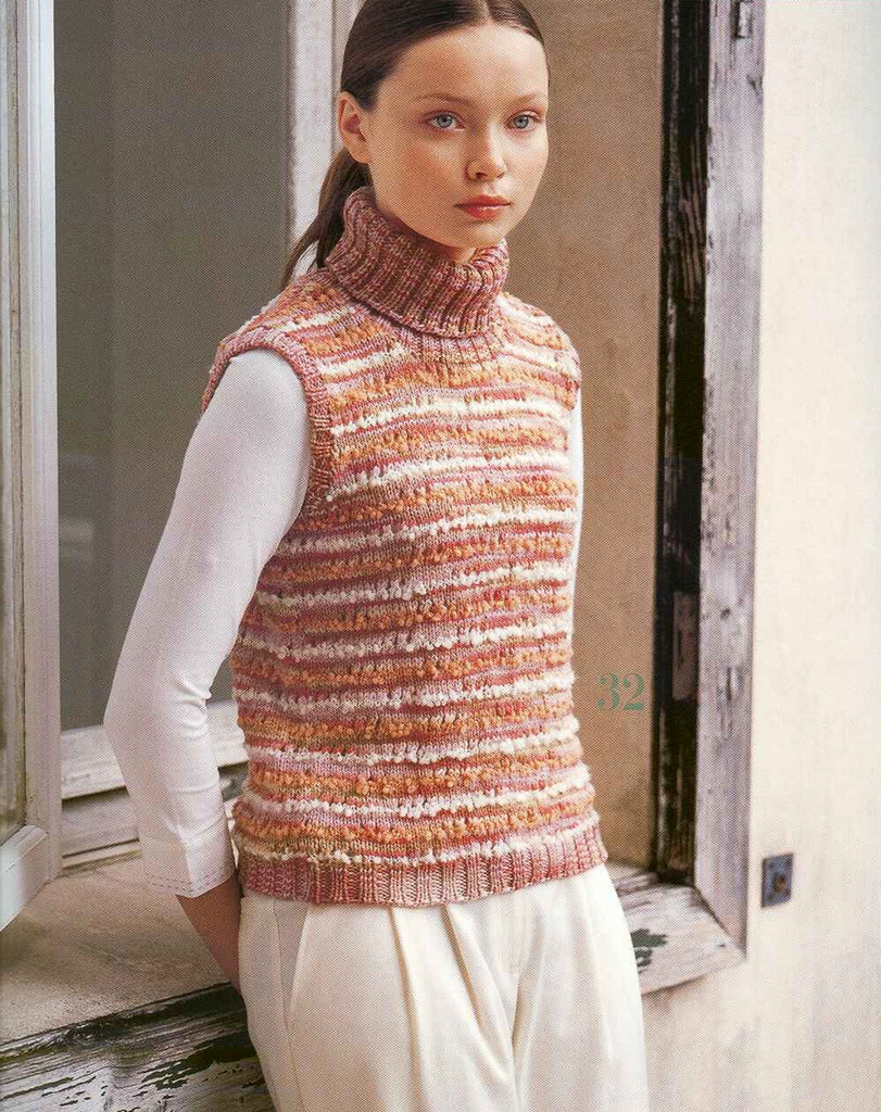 Casual vest easy quick knitting pattern - JPCrochet