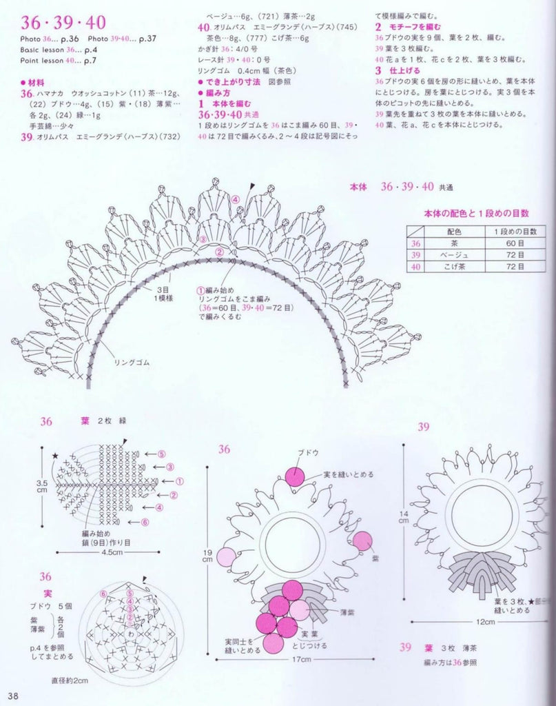 Irish lace flower crochet hair scrunch patterns