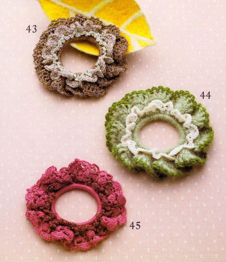 Easy crochet hair scrunchy free pattern